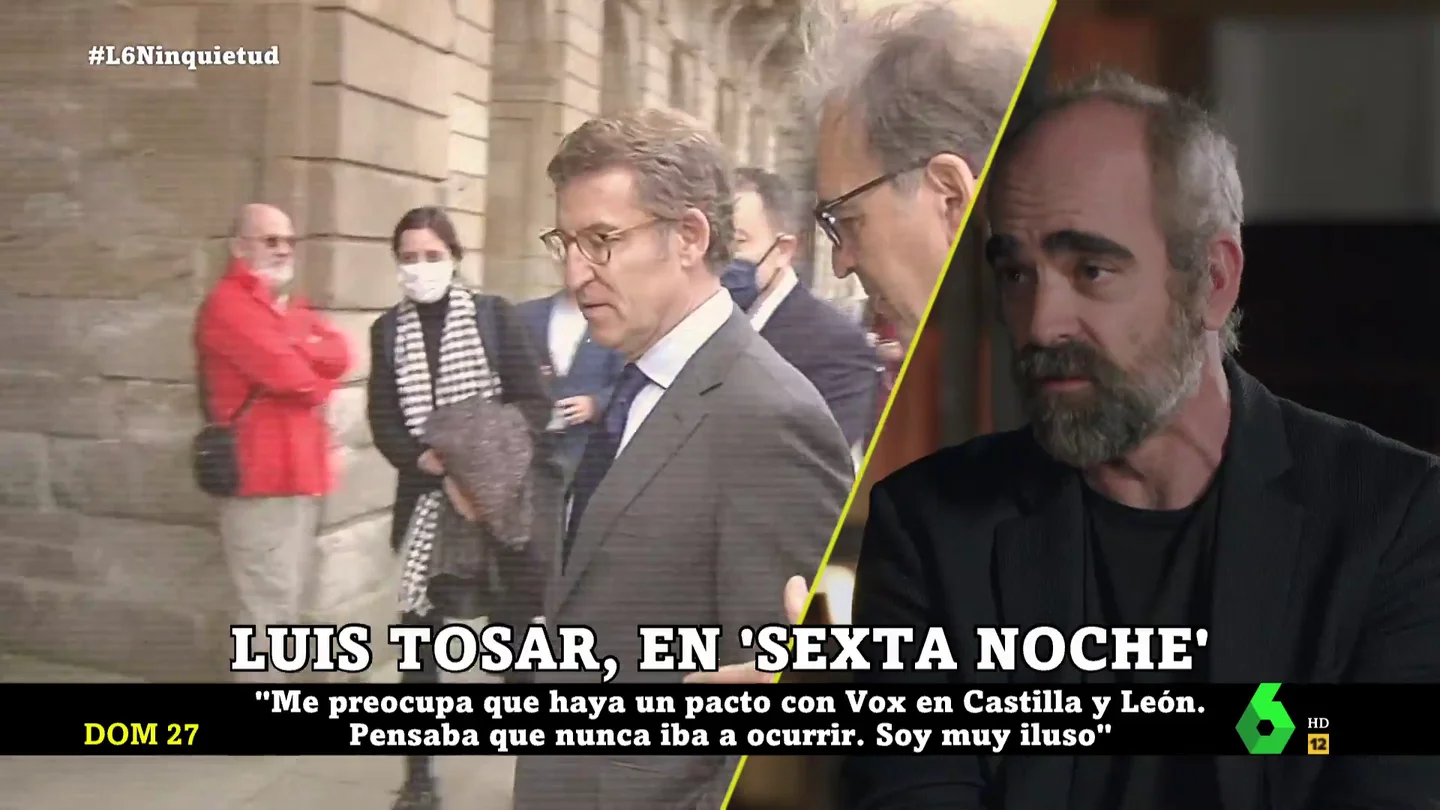 El tajante comentario de Luis Tosar sobre la relación entre Feijóo y Ayuso El tajante comentario de Luis Tosar sobre la relación entre Feijóo y Ayuso