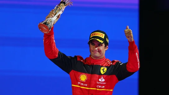 Sainz, en el podio de Jeddah Sainz, en el podio de Jeddah