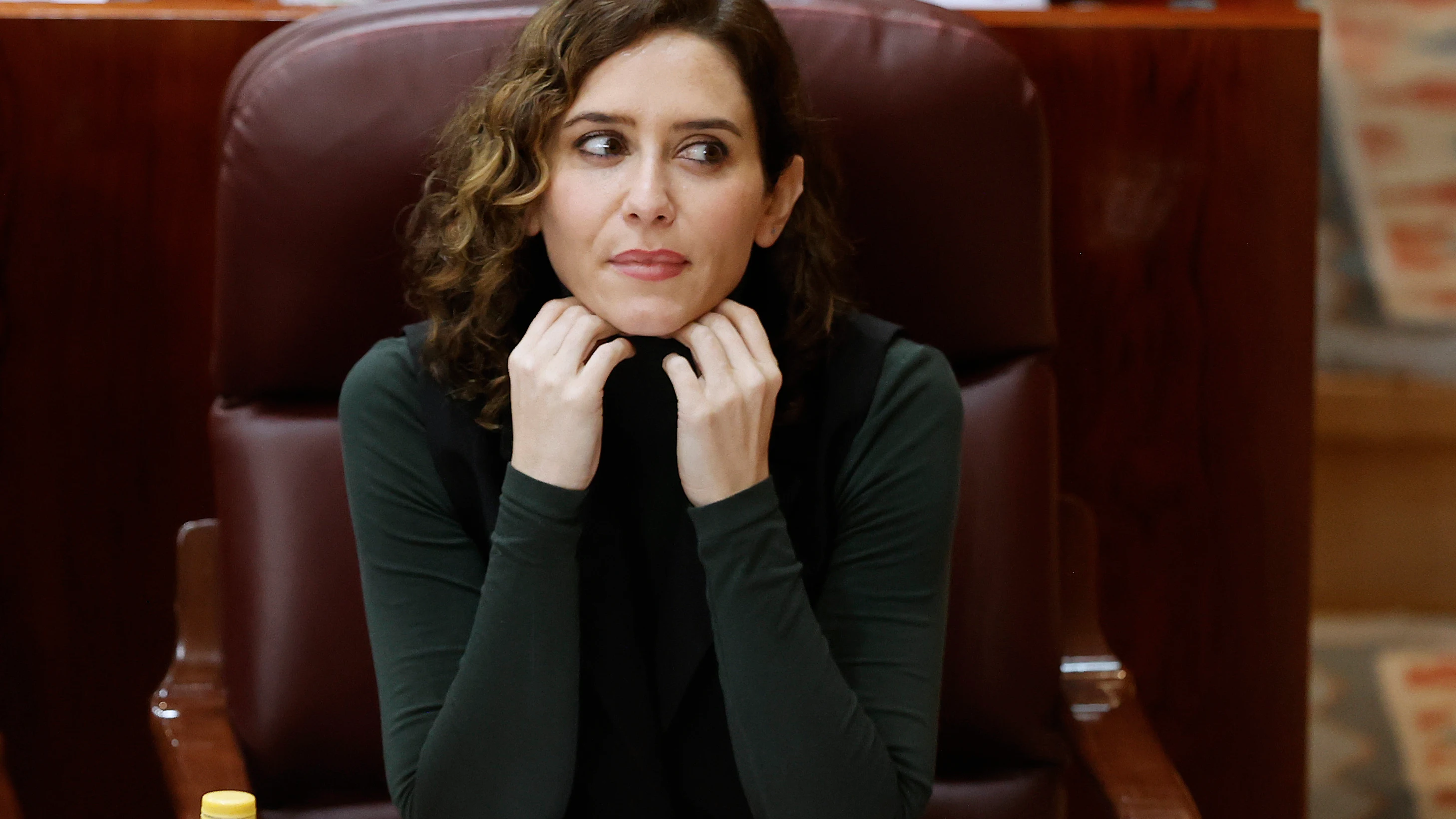 Isabel Díaz Ayuso, durante un pleno de la Asamblea de Madrid