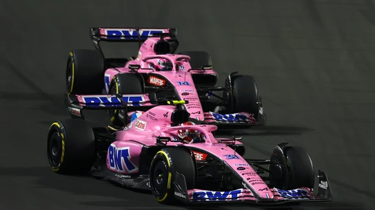 Fernando Alonso y Esteban Ocon Fernando Alonso y Esteban Ocon