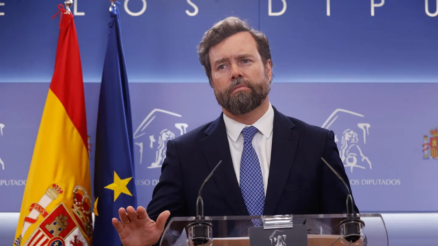 El portavoz de Vox en el Congreso, Iván Espinosa de los Monteros, en una imagen de archivo. El portavoz de Vox en el Congreso, Iván Espinosa de los Monteros, en una imagen de archivo.