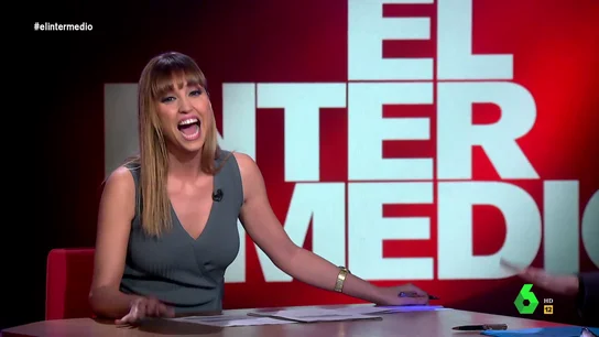 La reacción de Sandra Sabatés al ver que Dani Mateo es el sustituto de Wyoming en El Intermedio La reacción de Sandra Sabatés al ver que Dani Mateo es el sustituto de Wyoming en El Intermedio
