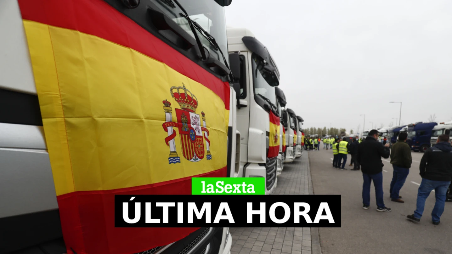 Huelga de transporte y camioneros hoy, última hora en directo Huelga de transporte y camioneros hoy, última hora en directo