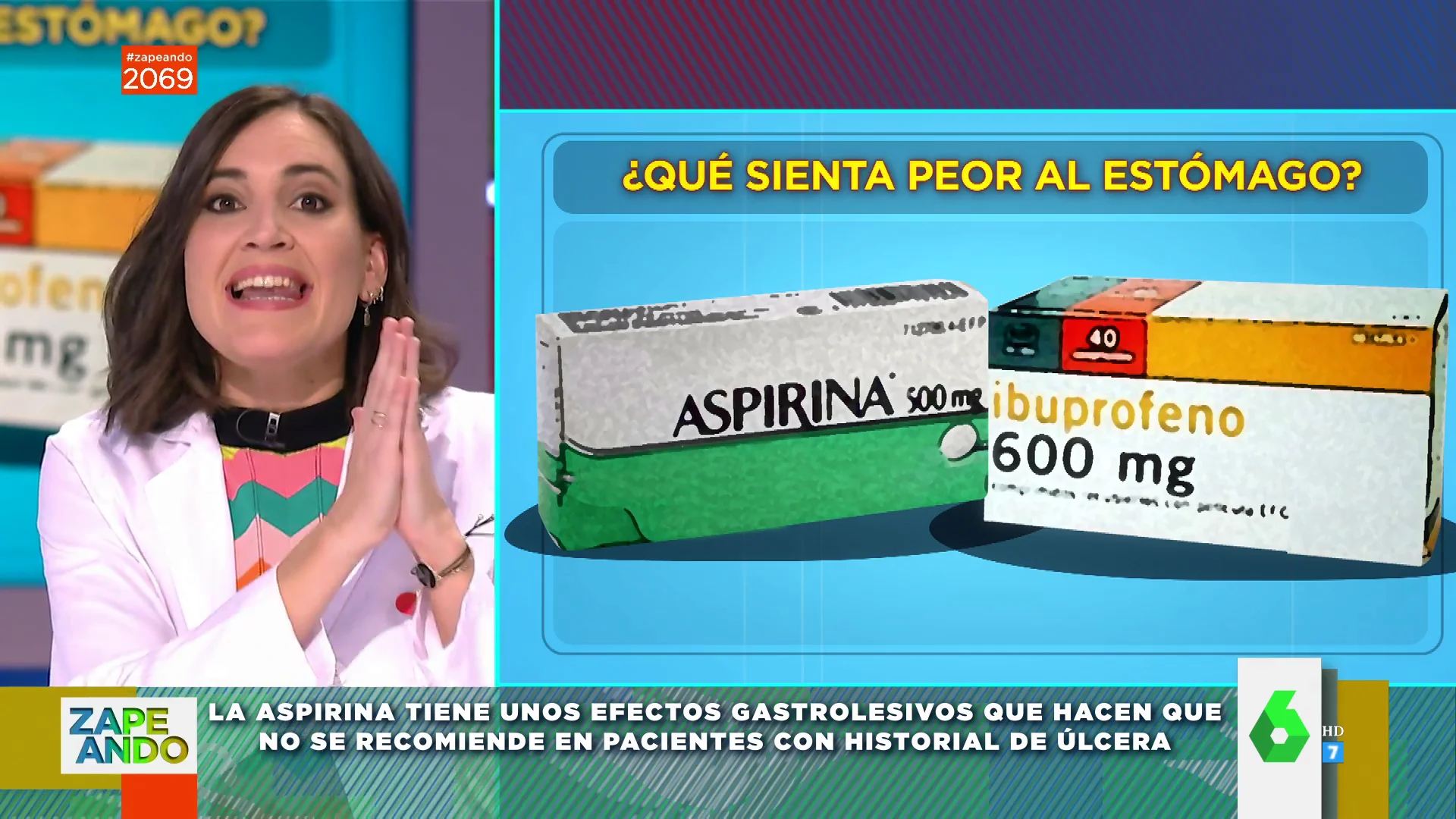 Aspirina o ibuprofeno: Boticaria García explica cuál es el medicamento que peor sienta al estómago y cuándo debe tomarse