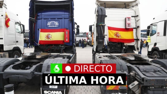 Huelga de transporte y camioneros, en directo: &uacute;ltima hora, hoy