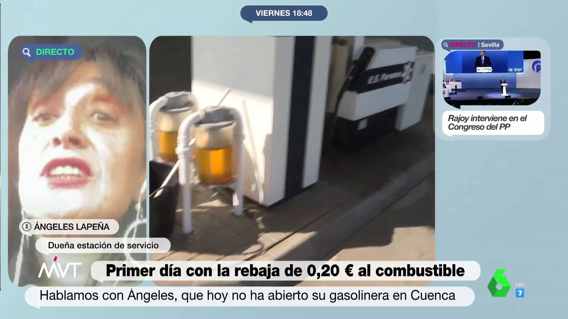 Los motivos de la propietaria de una gasolinera para no abrir este viernes: "Hacienda me lo anticipa, pero si luego no lo considera me la desestima"