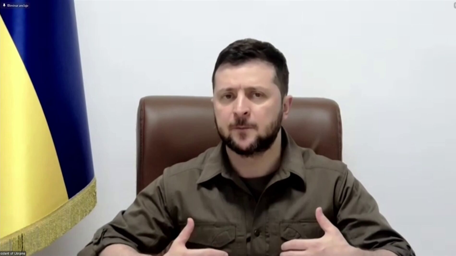 Zelenski en el Congreso: "Parece que Ucrania está en abril de 1937, cuando se bombardeó Guernica"
