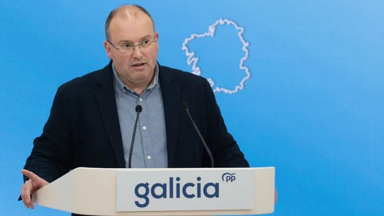 Miguel Tellado confirmou que deixará a Secretaría Xeral do PPdG unha vez que haxa unha nova presidencia do partido. Imaxe: PPdG. Entrevista na Brújula de Galicia de Onda Cero