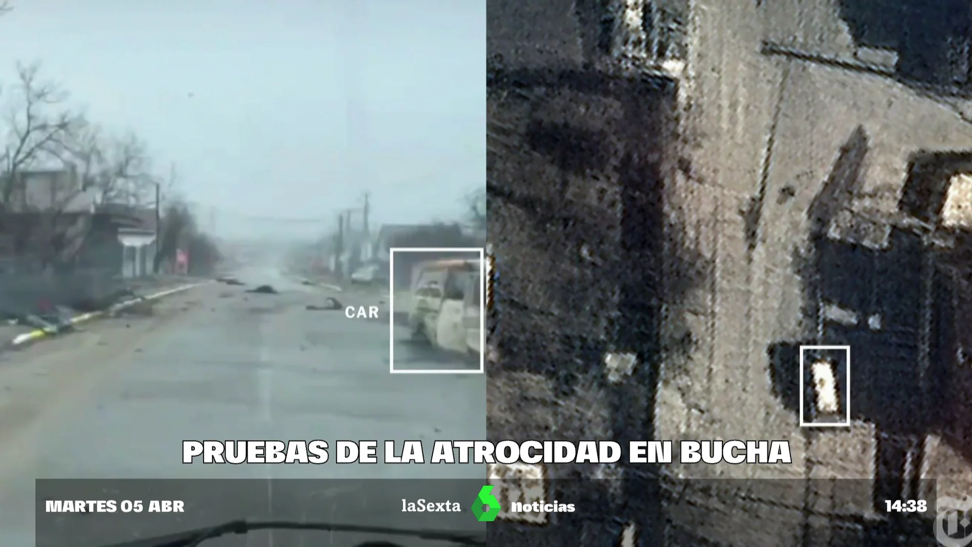 Pruebas de la atrocidad en Bucha: imágenes por satélite