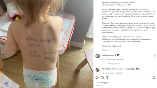 Imagen compartida por la madre de la pequeña. Imagen compartida por la madre de la pequeña.