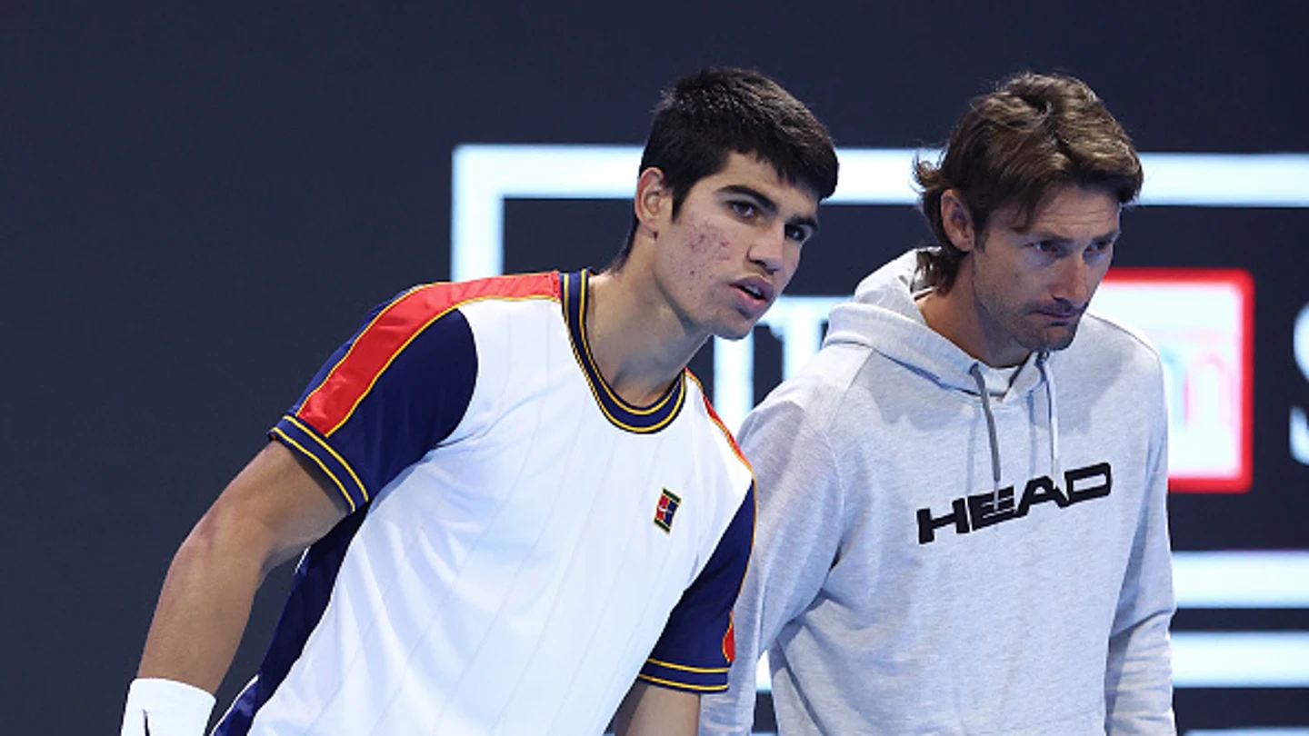 Juan Carlos Ferrero y Carlos Alcaraz Juan Carlos Ferrero y Carlos Alcaraz