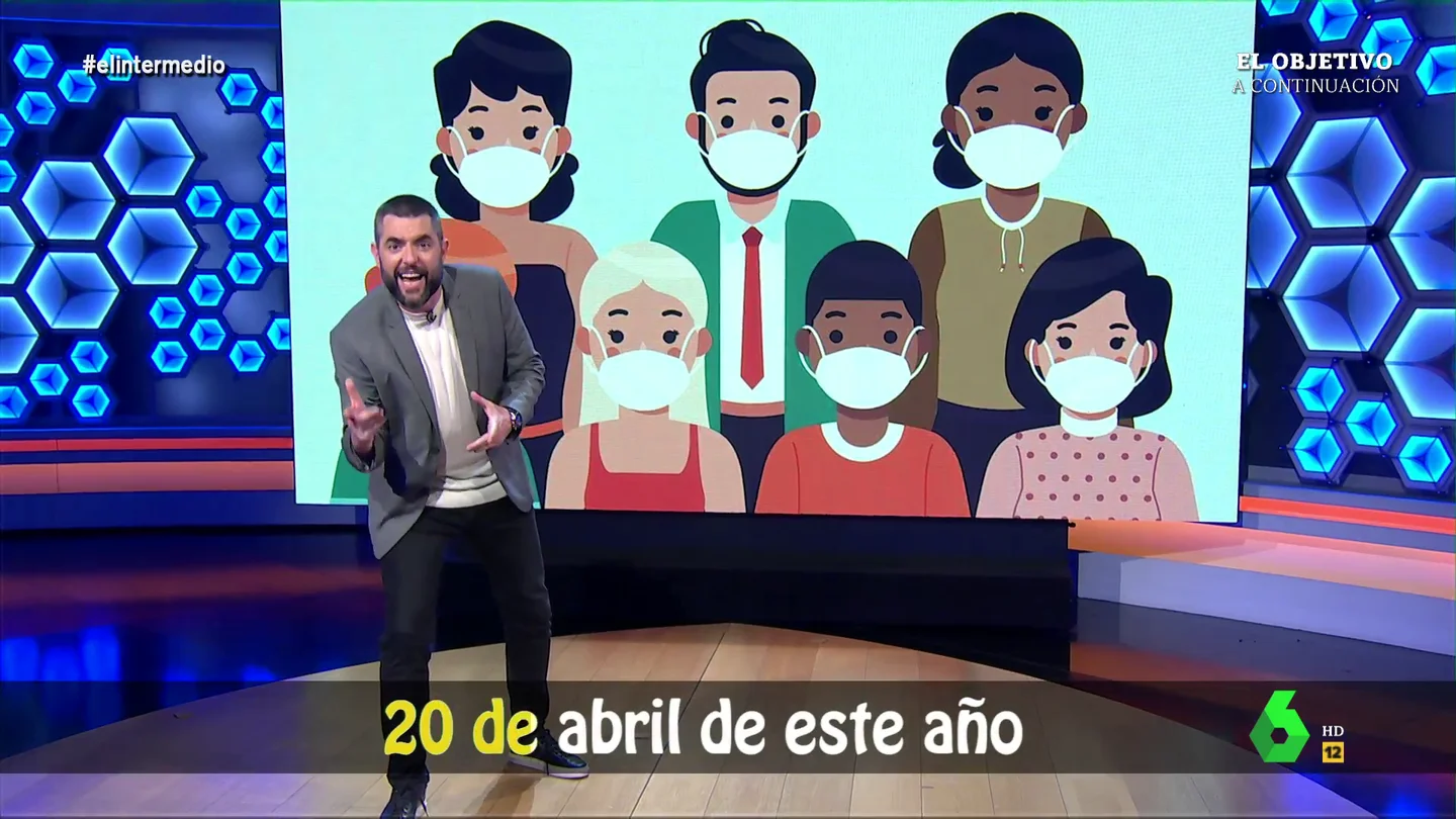 El Intermedio celebra por todo lo alto y a ritmo de Celtas Cortos el fin de las mascarillas: "¡Por fin haremos un estriptis facial!" El Intermedio celebra por todo lo alto y a ritmo de Celtas Cortos el fin de las mascarillas: "¡Por fin haremos un estriptis facial!"