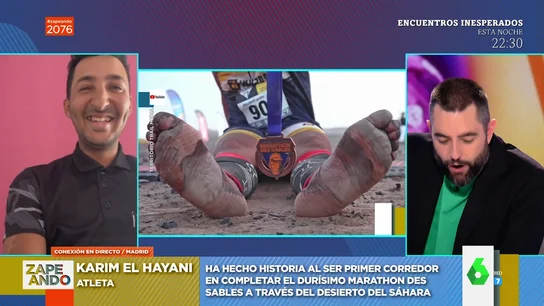 La impactante historia de Karim El Haya: de llegar a España con 12 años en los bajos de un camión a correr descalzo el Marathon de Sables La impactante historia de Karim El Haya: de llegar a España con 12 años en los bajos de un camión a correr descalzo el Marathon de Sables