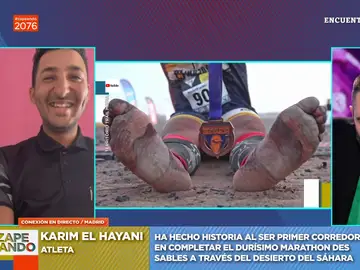 La impactante historia de Karim El Haya: de llegar a España con 12 años en los bajos de un camión a correr descalzo el Marathon de Sables