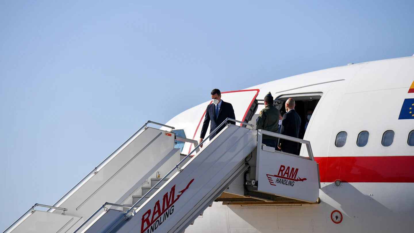 El presidente del Gobierno, Pedro Sánchez, a su llegada a Rabat para reunirse con Mohamed VI El presidente del Gobierno, Pedro Sánchez, a su llegada a Rabat para reunirse con Mohamed VI