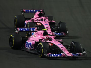 Esteban Ocon y Fernando Alonso