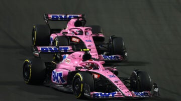 Esteban Ocon y Fernando Alonso