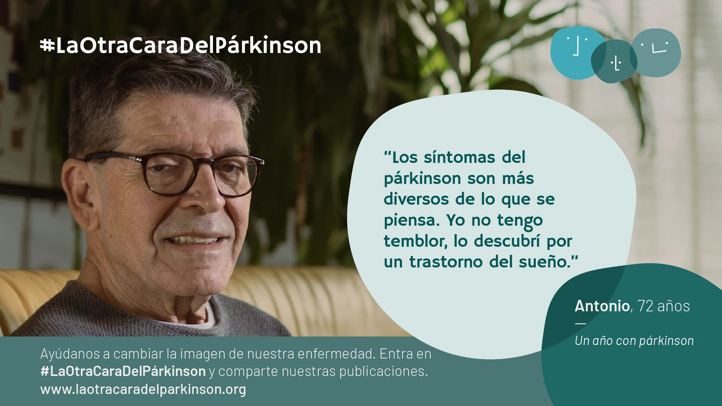 Antonio, uno de los protagonistas de la campaña #LaOtraCaraDelParkinson