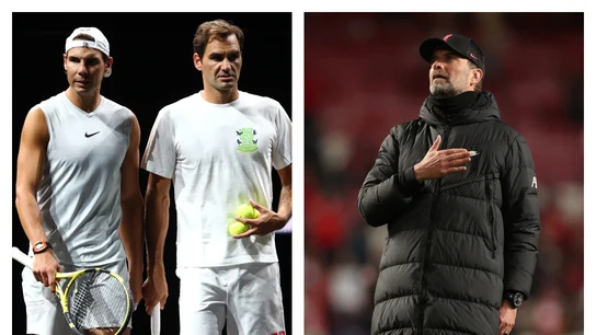 Nadal, Federer y Klopp Nadal, Federer y Klopp