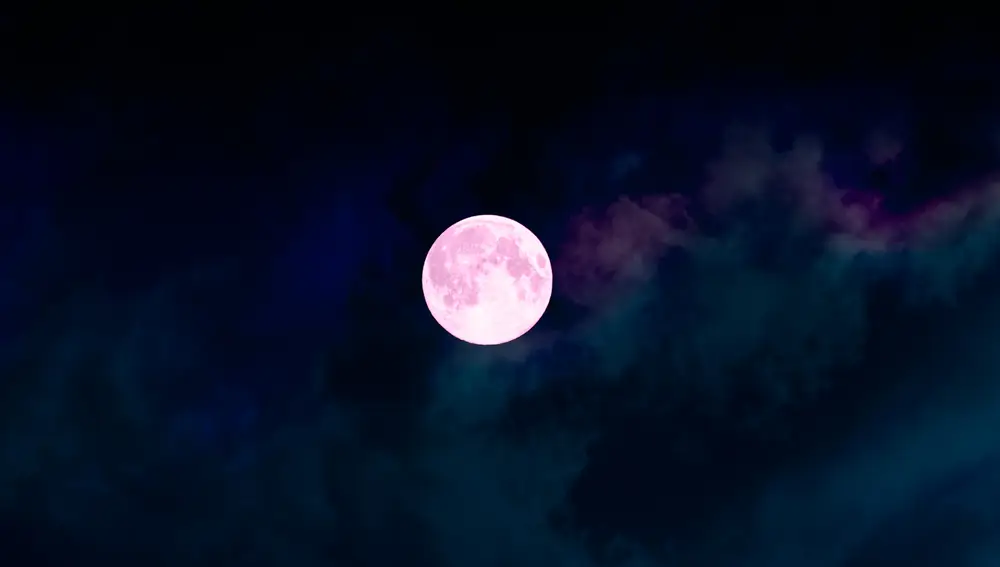 Luna llena rosa
