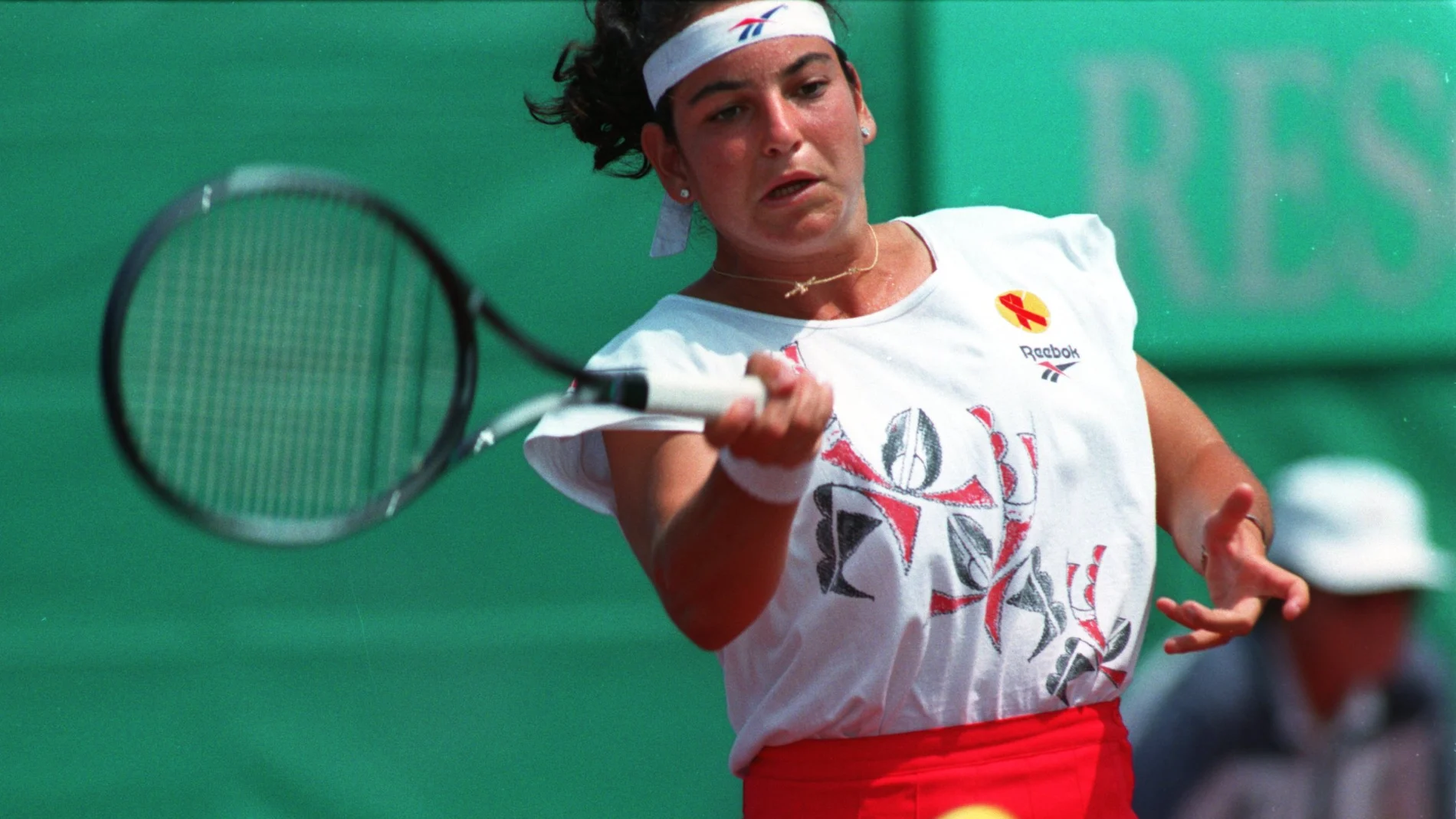 Arantxa Sánchez Vicario, durante un partido en 1994