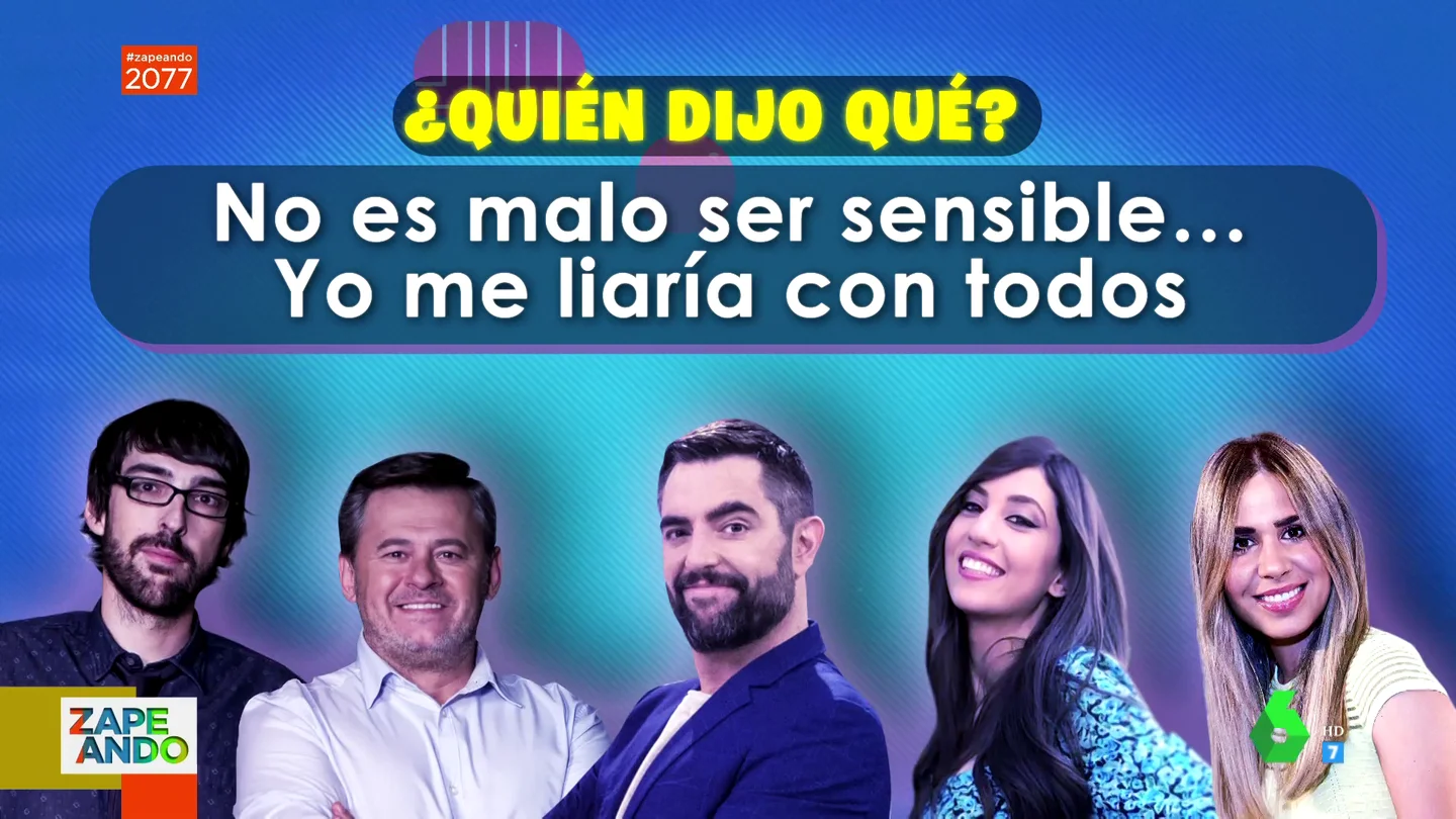 "Yo me liaría con todos" o "yo tenía un agapornis y le enseñé a cagar": ¿quién lo dijo en Zapeando? "Yo me liaría con todos" o "yo tenía un agapornis y le enseñé a cagar": ¿quién lo dijo en Zapeando?