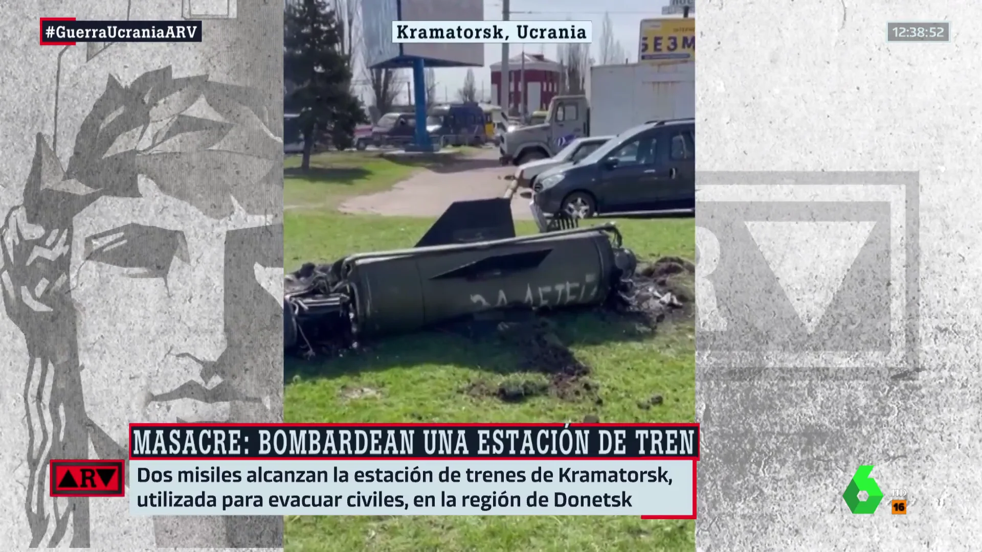 "Por los niños": el mensaje de venganza escrito en uno de los misiles que ha impacto contra la estación de Kramatorsk