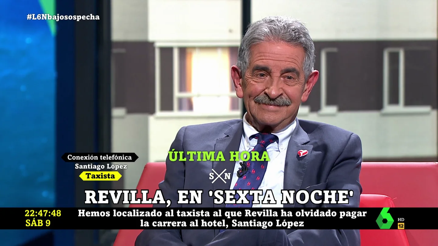 El despiste de Miguel Ángel Revilla con final feliz: olvida pagar el taxi y laSexta Noche localiza al taxista El despiste de Miguel Ángel Revilla con final feliz: olvida pagar el taxi y laSexta Noche localiza al taxista