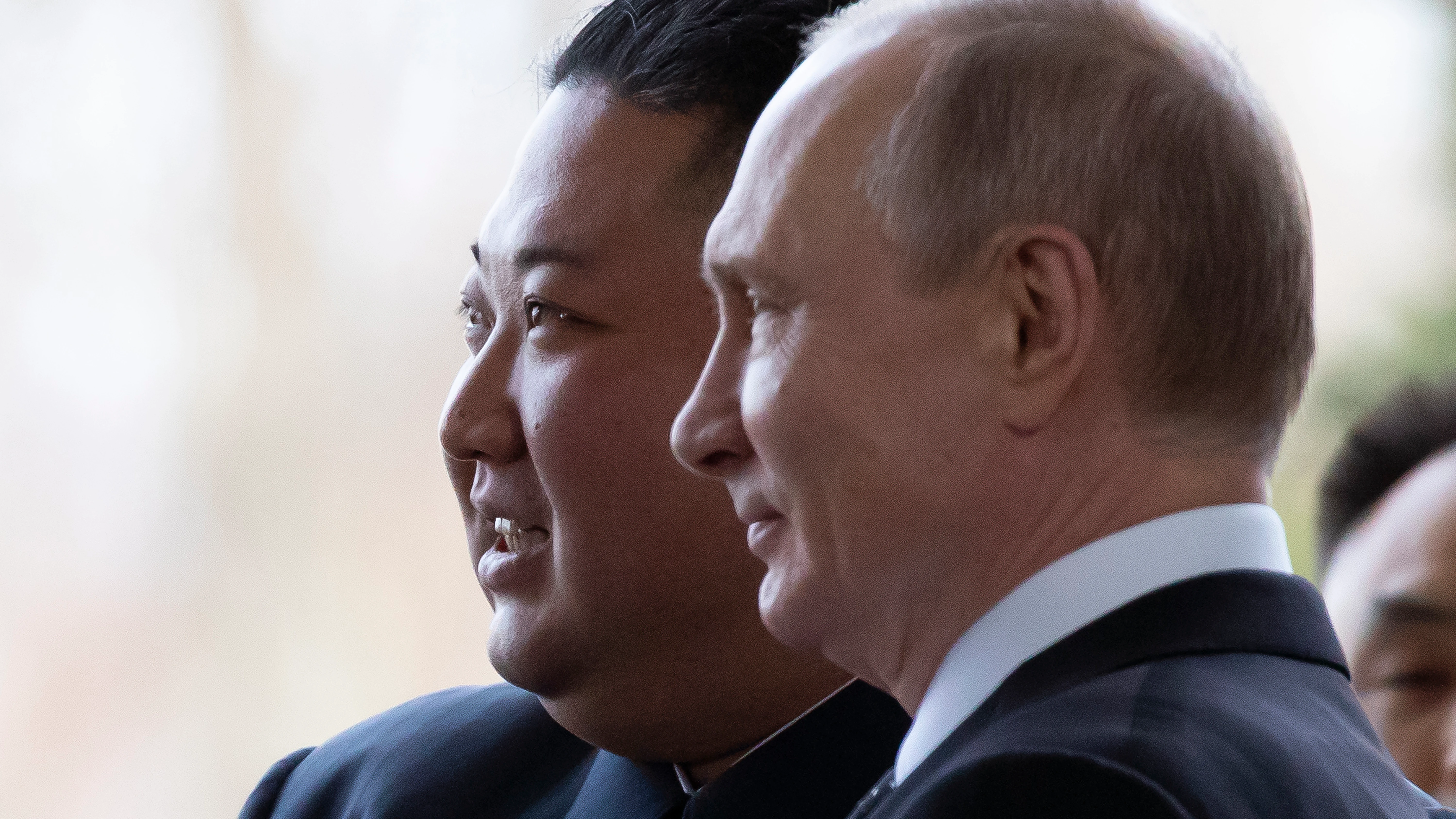 Kim Jong-Un y Vladimir Putin, durante un encuentro en 2019