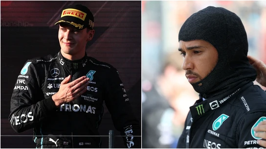 George Russell y Lewis Hamilton George Russell y Lewis Hamilton