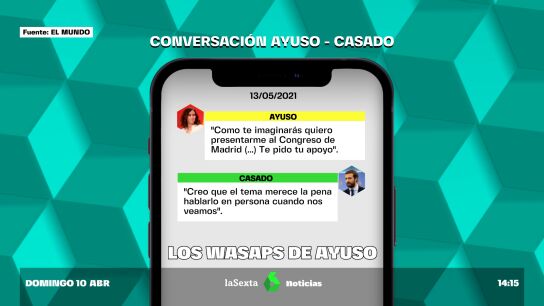 Salen a la luz los mensajes premonitorios de Ayuso a Casado: "2022 va a ser un infierno"