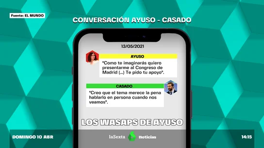 Salen a la luz los mensajes premonitorios de Ayuso a Casado: "2022 va a ser un infierno" Salen a la luz los mensajes premonitorios de Ayuso a Casado: "2022 va a ser un infierno"