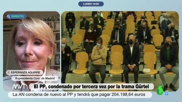 Esperanza Aguirre vuelve a reiterar que "destapó" la Gurtel: "Lo hice sin saberlo"