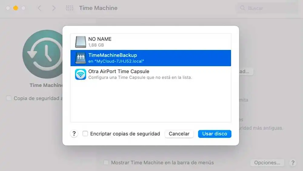 Crea copias de seguridad con Time Machine Crea copias de seguridad con Time Machine