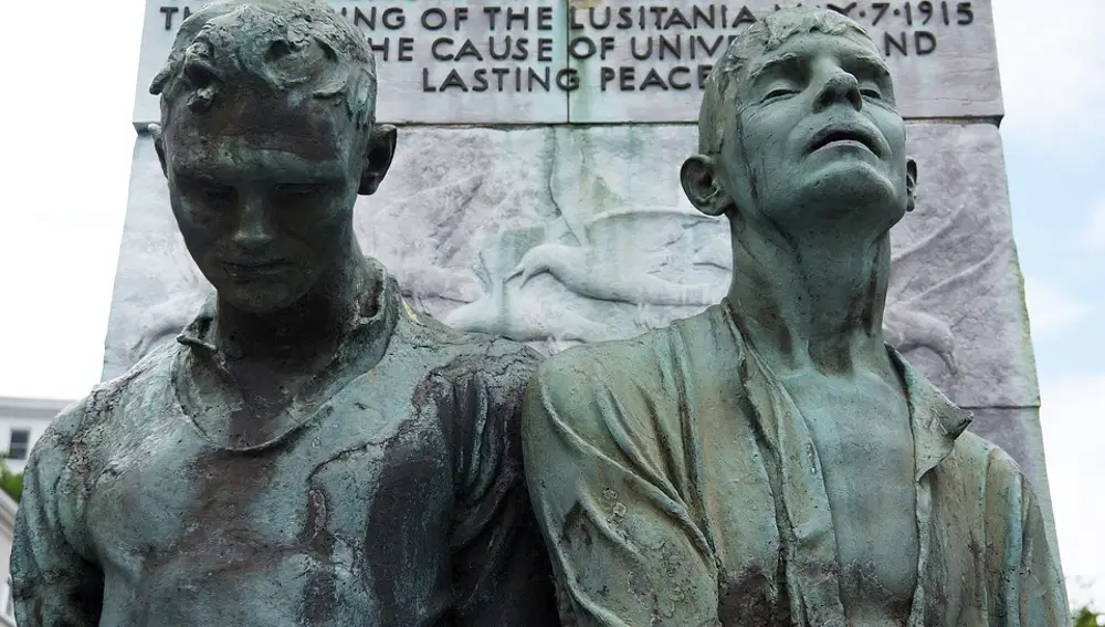 Imagen del memorial en recuerdo de los caídos en el Lusitania