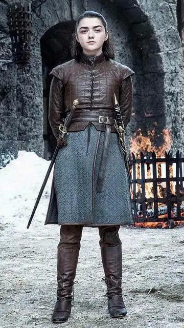 Arya Stark, en las últimas temporadas de las serie. Arya Stark, en las últimas temporadas de las serie.