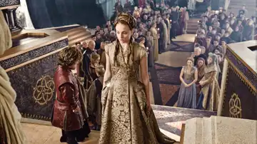 Así lucía Sansa en su boda con Tyrion Lannister.