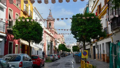 Calles de Sevilla durante la Feria de Abril Calles de Sevilla durante la Feria de Abril