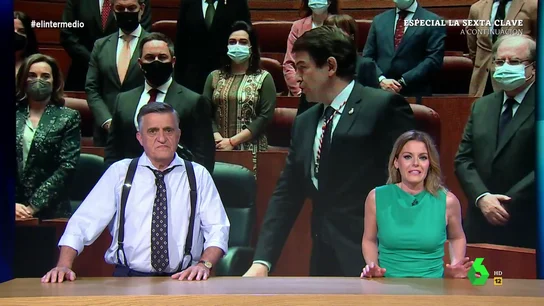 La indignación de Wyoming por el empujón de Miguel Ángel Rodríguez a Andrea Ropero: "Deberías haber pedido una armadura" La indignación de Wyoming por el empujón de Miguel Ángel Rodríguez a Andrea Ropero: "Deberías haber pedido una armadura"