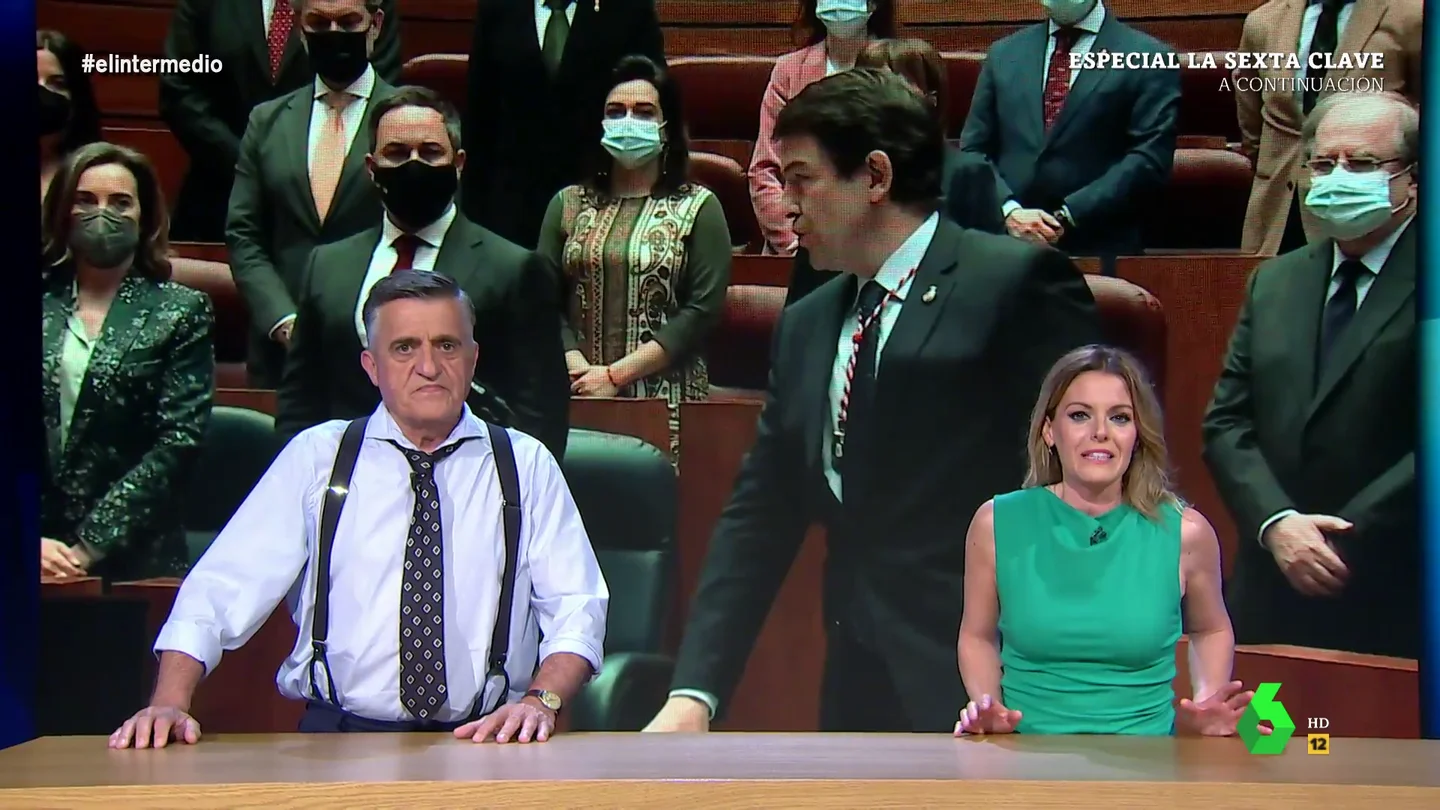 La indignación de Wyoming por el empujón de Miguel Ángel Rodríguez a Andrea Ropero: "Deberías haber pedido una armadura" La indignación de Wyoming por el empujón de Miguel Ángel Rodríguez a Andrea Ropero: "Deberías haber pedido una armadura"