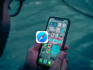 Safari en un iPhone Safari en un iPhone