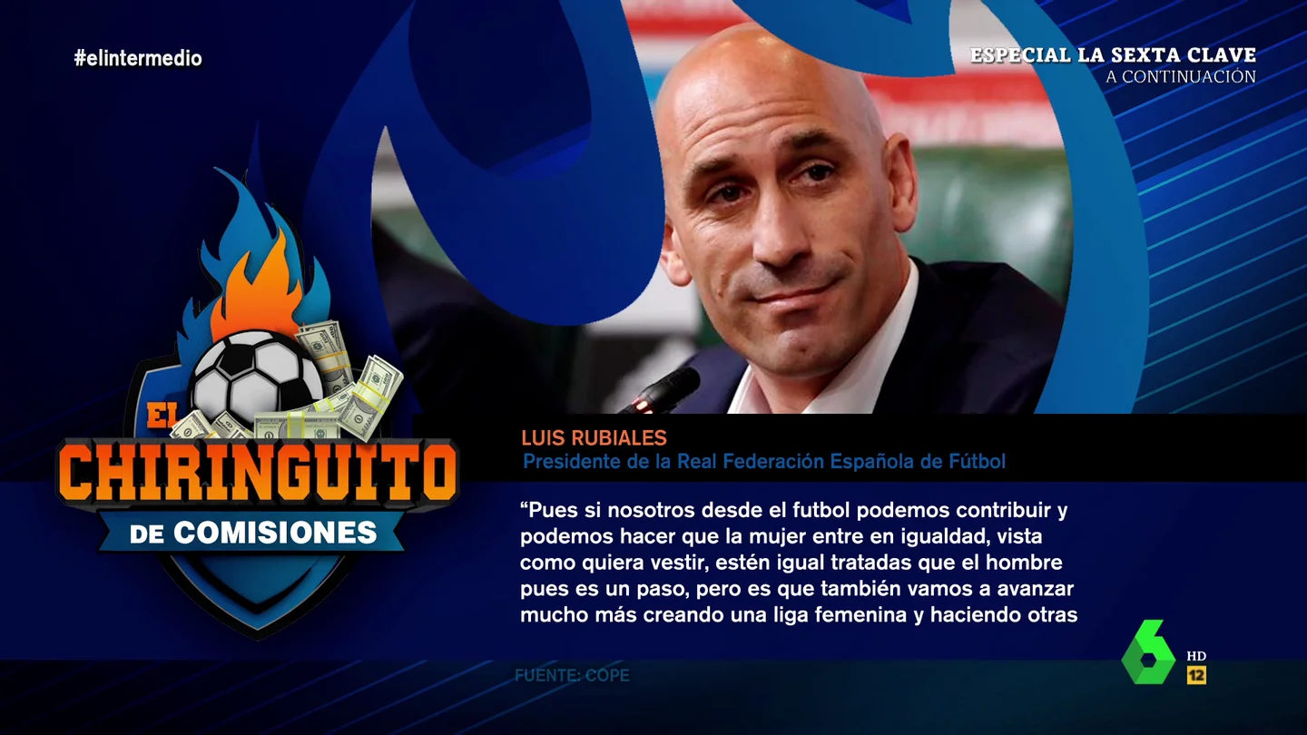 Los indignantes argumentos que usó Luis Rubiales para llevarse la Supercopa a Arabia Saudí: "Podemos contribuir a la igualdad" Los indignantes argumentos que usó Luis Rubiales para llevarse la Supercopa a Arabia Saudí: "Podemos contribuir a la igualdad"