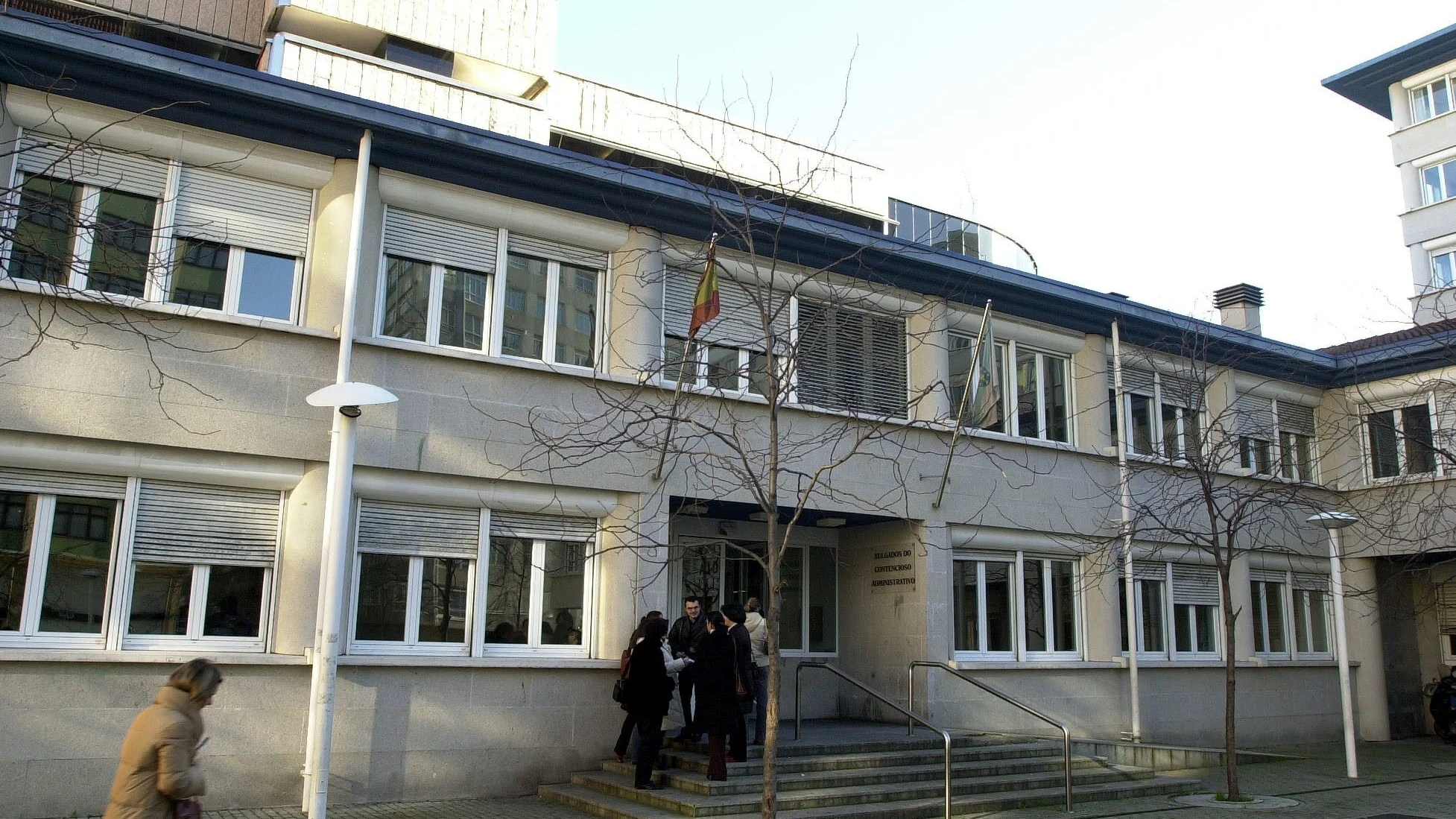 Imagen de archivo. Exterior de la Audiencia Provincial de A Coruña