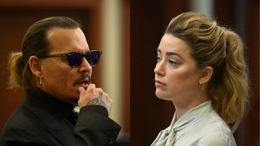 Johnny Depp y Amber Heard, en el juicio