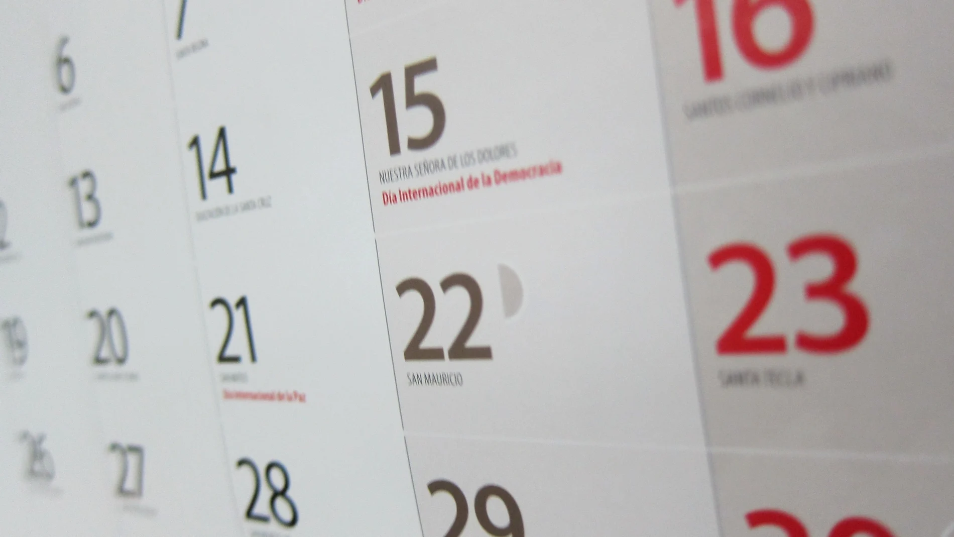 Calendario laboral: ¿qué festivos hay en mayo?