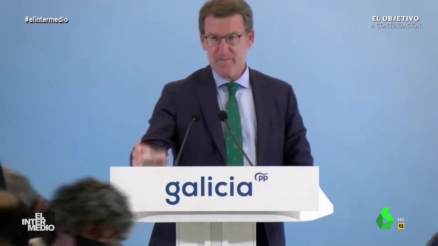 Vídeo manipulado - Carlos Baute irrumpe en una comparecencia de Alberto Núñez Feijóo Vídeo manipulado - Carlos Baute irrumpe en una comparecencia de Alberto Núñez Feijóo
