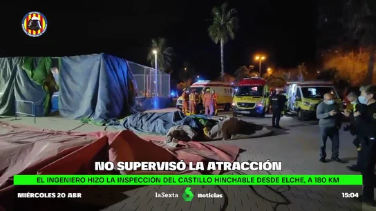 El castillo hinchable de Valencia en el que murieron dos niñas no se supervisó  Una grave negligencia