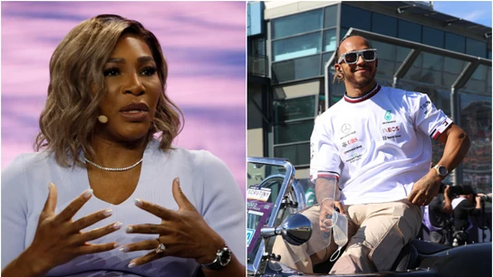 Lewis Hamilton y Serena Williams Lewis Hamilton y Serena Williams