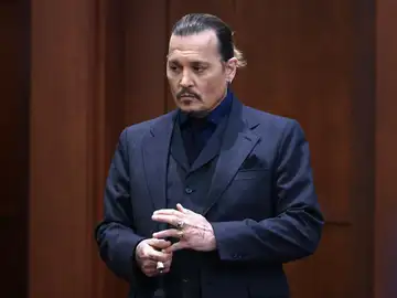  El actor estadounidense Johnny Depp durante el juicio por difamación de Depp vs. Heard.