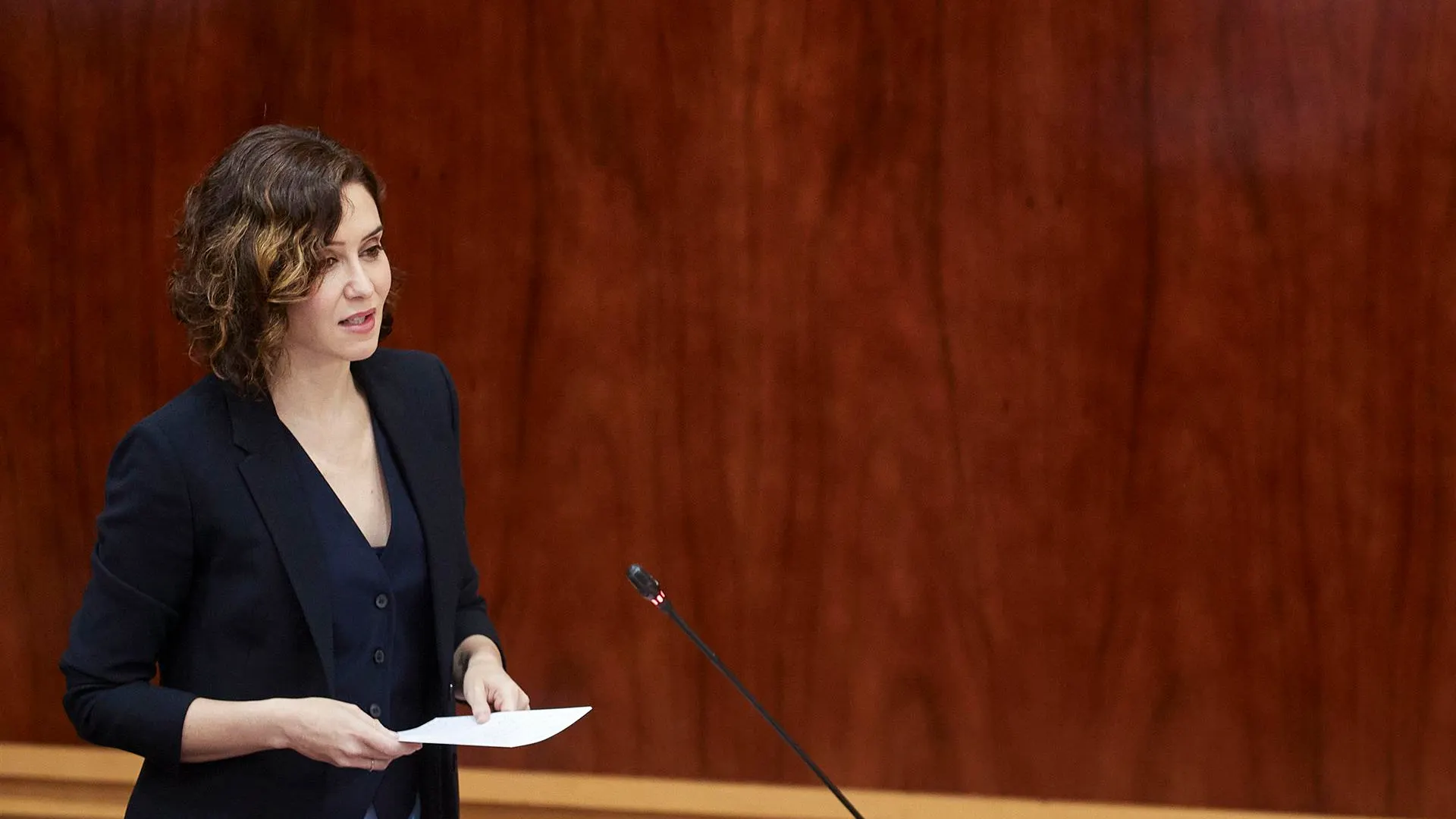 Ayuso, en la Asamblea de Madrid